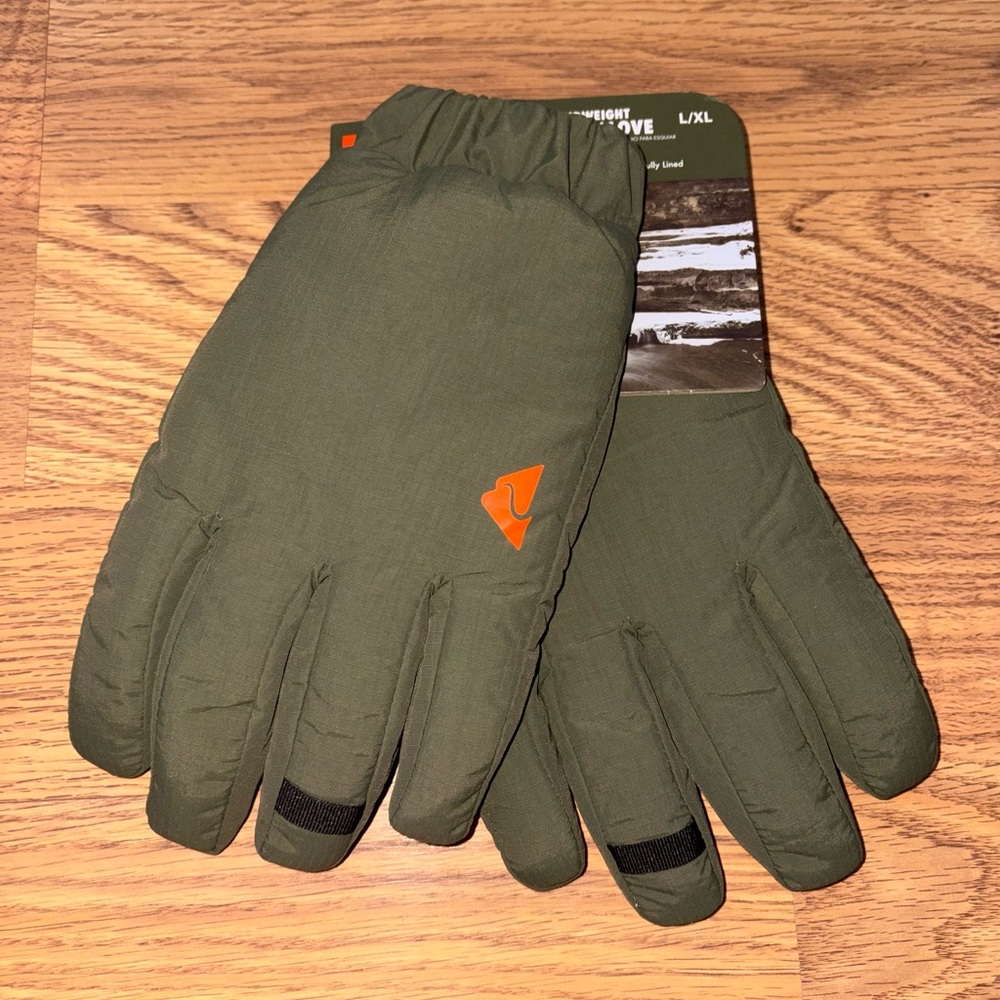 Ski Gloves Olive Green Winter Gloves Waterproof size L/LX
